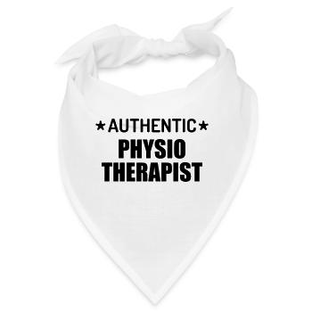Krankengymnast / Krankengymnastin / Physio / - Bandana - Weiß - Vorne
