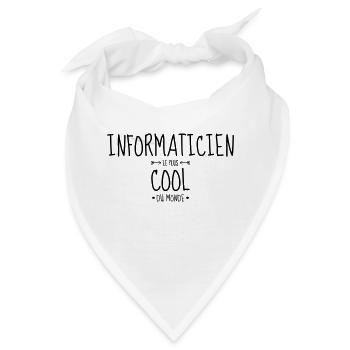 Computer / Informatiker / Aussenseiter / Ingenieur - Bandana - Weiß - Vorne