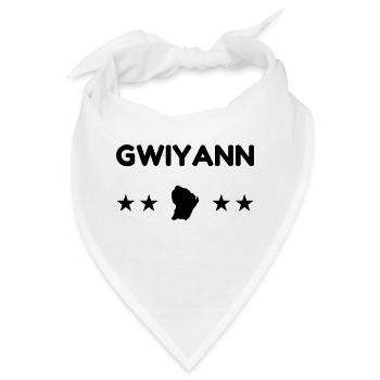 Guayana / 973 / Guyanisch / Gwiyann - Bandana - Weiß - Vorne