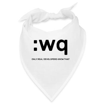 Vim Developers - Bandana - Weiß - Vorne