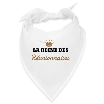 Réunion / 974 / Frankreich / Afrika - Bandana - Weiß - Vorne
