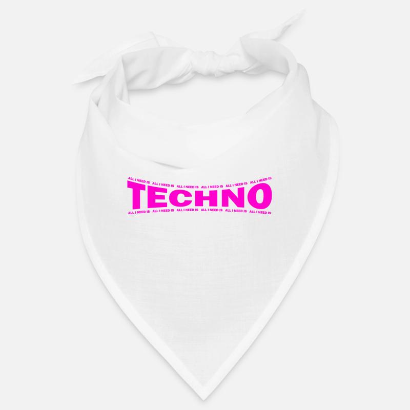 LOVE TECHNO GESCHENK goa pbm bpm Bandana
