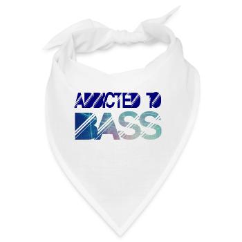 Addicted to bass - Bandana - Weiß - Vorne