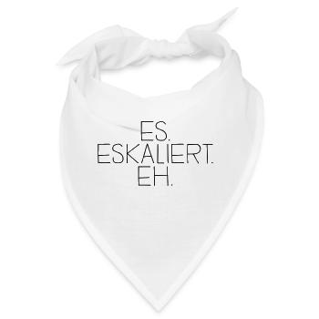 es. eskaliert. eh. - Bandana - Weiß - Vorne