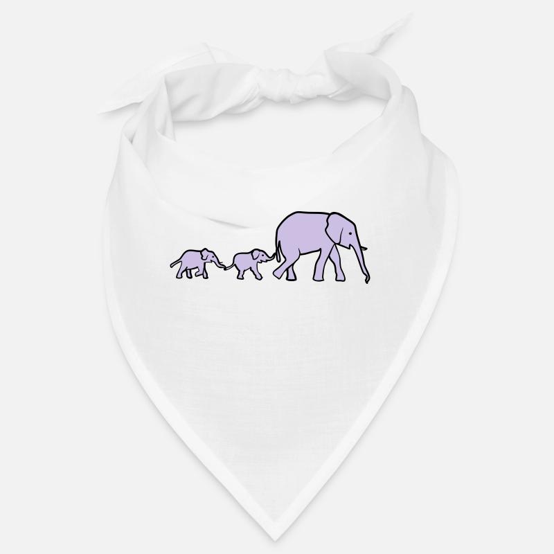 Elefanten Mutter und Junge, Elefantenfamilie Bandana