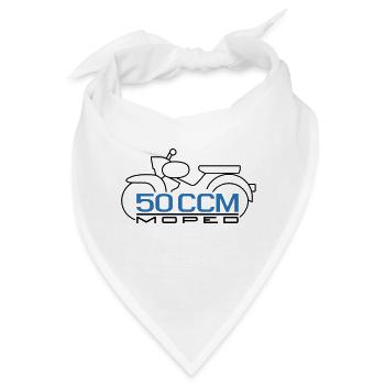 Moped Star 50 ccm Emblem - Bandana - Weiß - Vorne