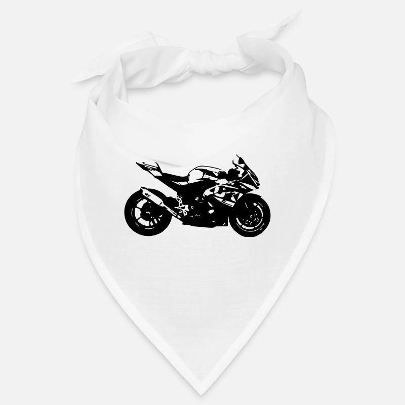 moto - Bandana - blanc
