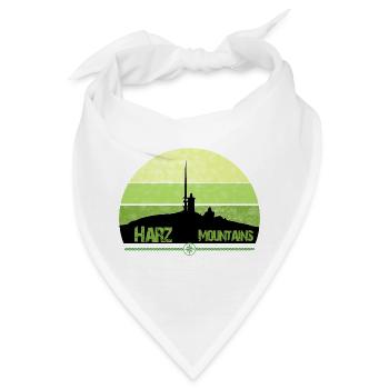 Harz Mountains - Brocken - Wir lieben den Harz - Bandana - Weiß - Vorne