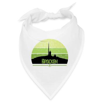 Harz Style - Brocken - Wir lieben den Harz - Bandana - Weiß - Vorne