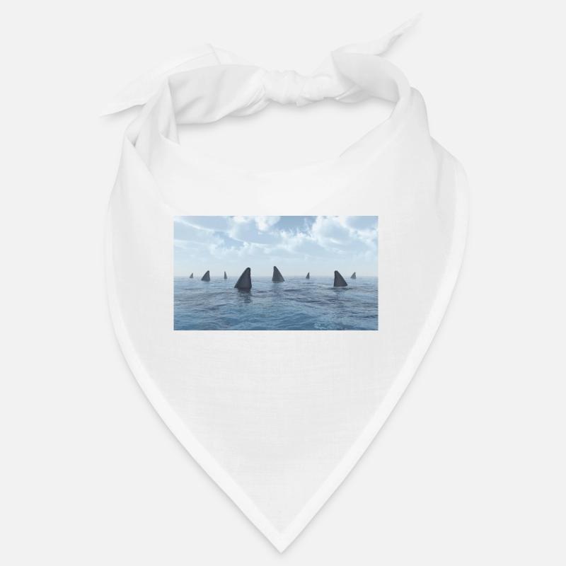 Grand requin blanc, requin, aileron de requin Bandana