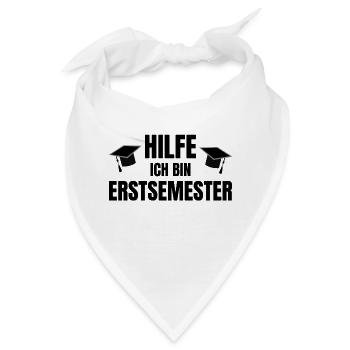 Studieren - Erstsemester - Ersti - Bandana - Weiß - Vorne