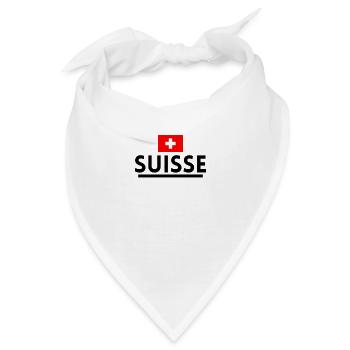 Schweizerisch. Schweizer T-Shirt - Bandana - Weiß - Vorne