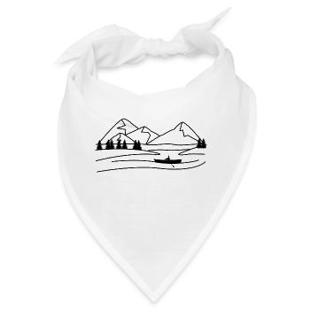Die Natur - Bandana - Weiß - Vorne
