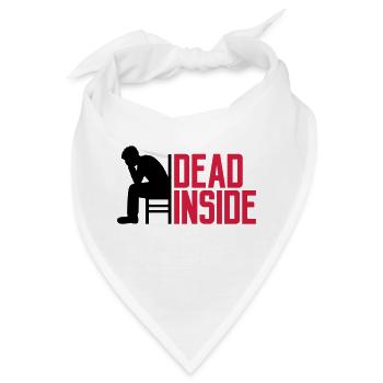 Depression Dead Inside - Bandana - Weiß - Vorne