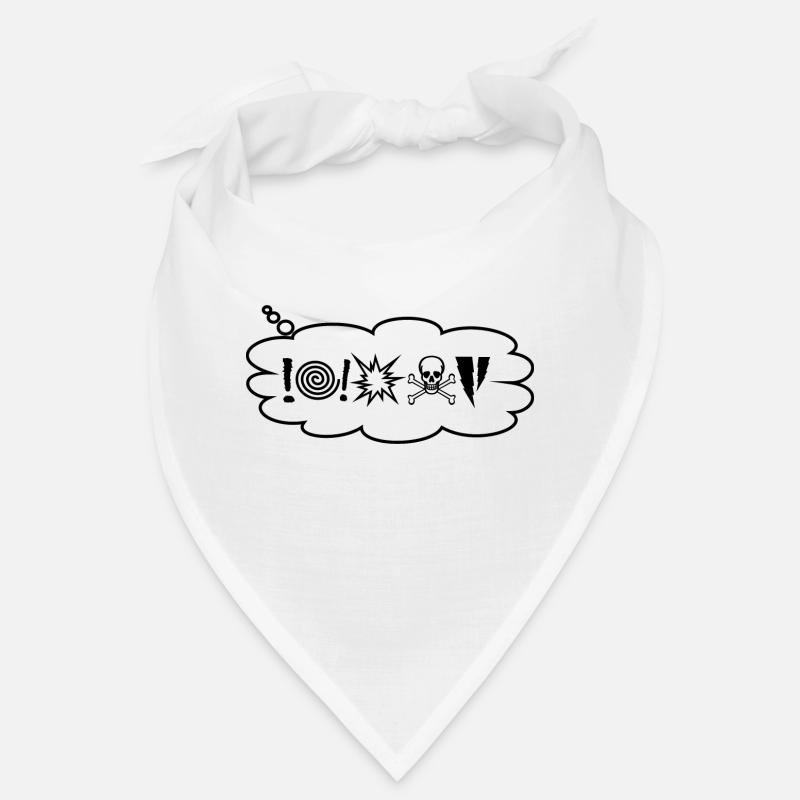 Fluchen-Schimpfen-Sauer- im Comicstil Bandana