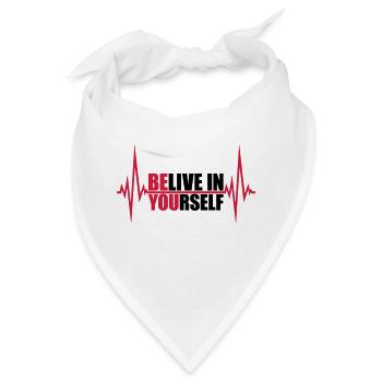 Be You Belive - Bandana - Weiß - Vorne