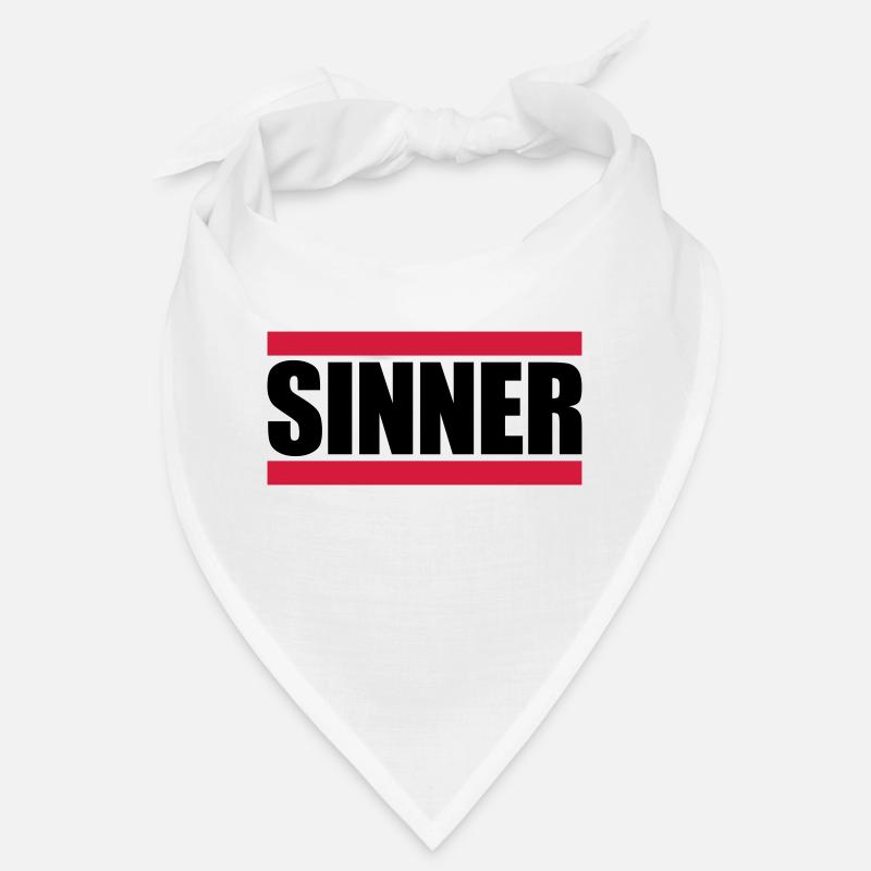 Sinner Text Logo Bandana