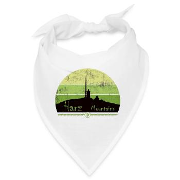 Harz Style - Harz Mountains - Wir lieben den Harz - Bandana - Weiß - Vorne