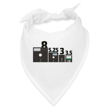 Set der Floppy Disks (3) - Bandana - Weiß - Vorne