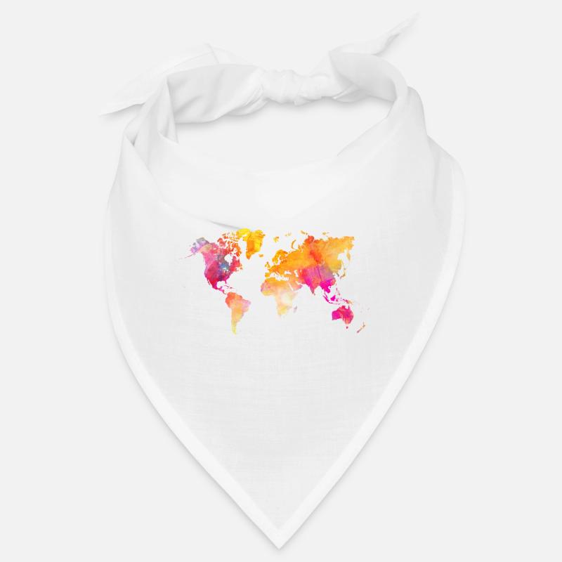 world map Bandana