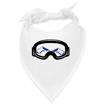 skibrille - Bandana - Weiß - Vorne