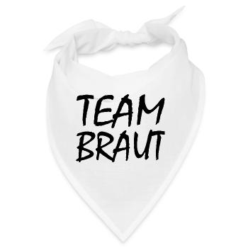 Team Braut - Bandana - Weiß - Vorne