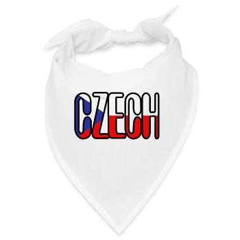 Ich liebe Tschechisch - Bandana - Weiß - Vorne