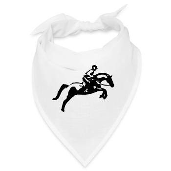 Springreiten Springpferd, Vielseitigkeitsreiter - Bandana - Weiß - Vorne