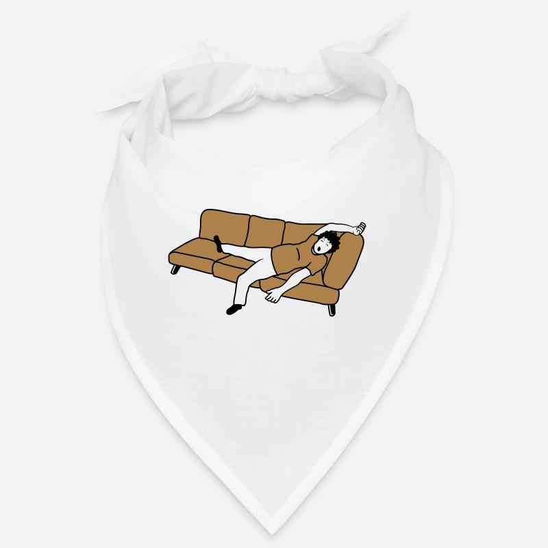 Schlafender Mann Couch Bandana