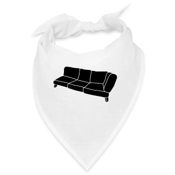 Couch Clipart Design - Bandana - Weiß - Vorne