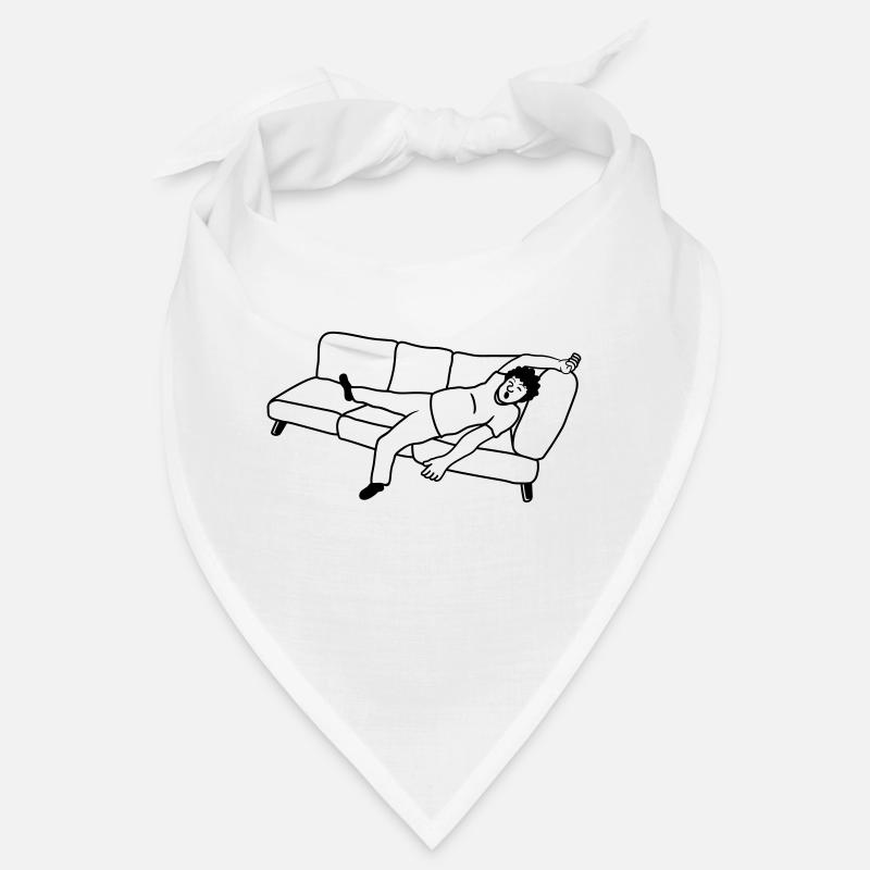 Couch Schlafender Mann Bandana