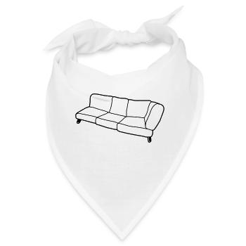 Clipart Design Sofa - Bandana - Weiß - Vorne