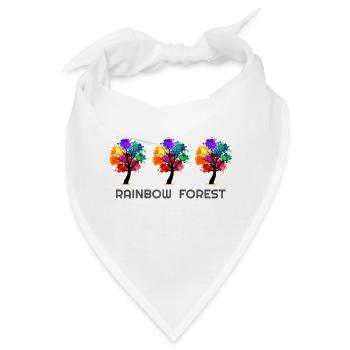 Baum, Baum der Regenbögen, Baum-T-Shirts, Baum Hoodie - Bandana - Weiß - Vorne