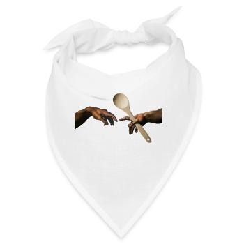 Michelangelo Kochlöffel - Bandana - Weiß - Vorne