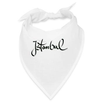 Istanbul Schriftzug - Bandana - Weiß - Vorne