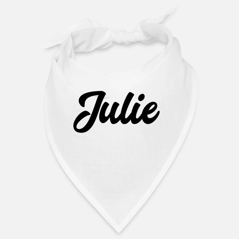 Julie Custom Text Nom d’anniversaire Bandana