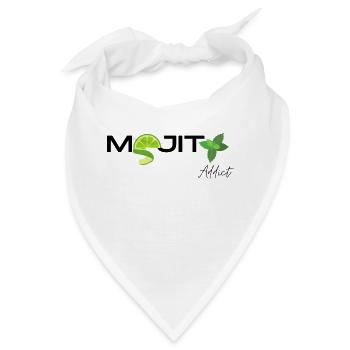 MOJITO-süchtig - Bandana - Weiß - Vorne