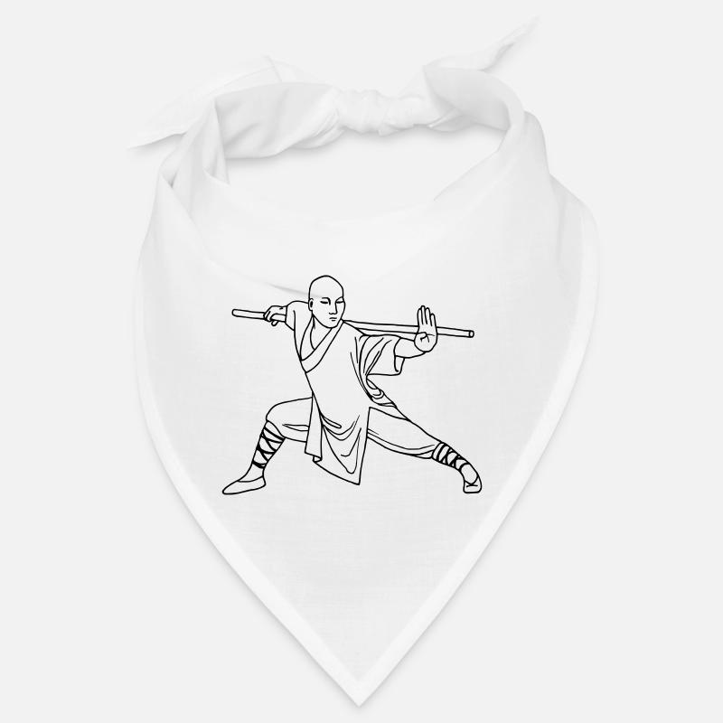 Kung Fu Shaolin Mönch - Bandana - Weiß