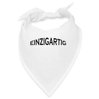 einzigartig - Bandana - Weiß - Vorne
