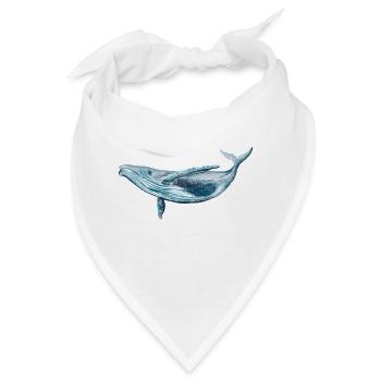 Save the ocean, stop whaling! - Bandana - Weiß - Vorne