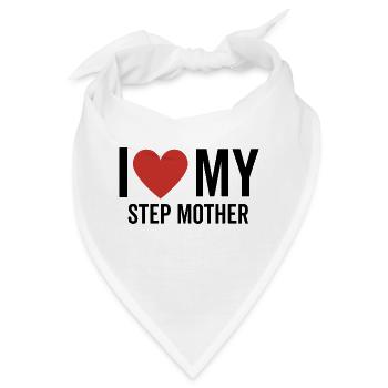 Ich liebe meine Stiefmutter - Bandana - Weiß - Vorne