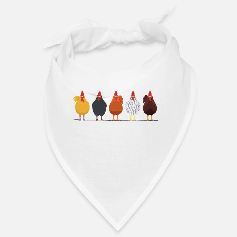 Poulets poules coq coq Bandana