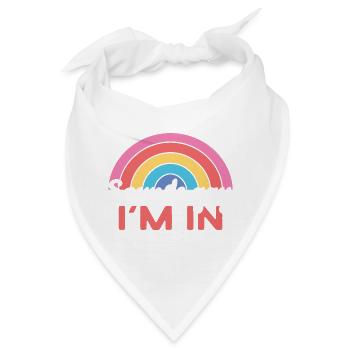 Sounds gay I´m in, Gay, Pride - Bandana - Weiß - Vorne