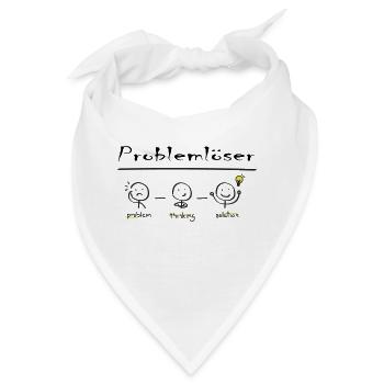 Problemlöser - Bandana - Weiß - Vorne