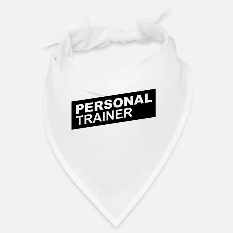 personal trainer black up - Bandana - blanc