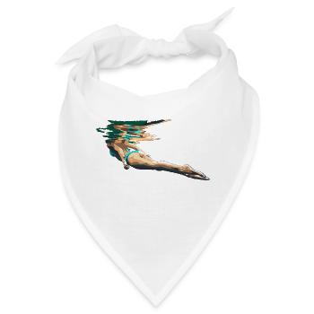 Schwimmerin - Bandana - Weiß - Vorne