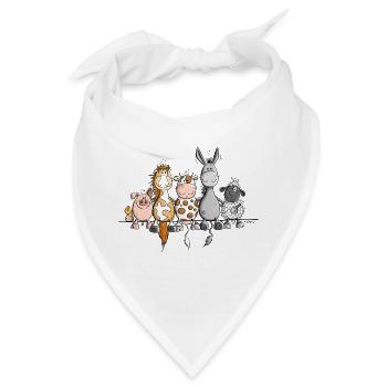 Tiere Online - Bandana - Weiß - Vorne