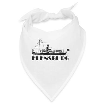 Alexandra Flensburg, Salondampfer Flensburg - Bandana - Weiß - Vorne
