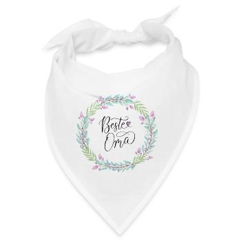 Beste Oma - Bandana - Weiß - Vorne