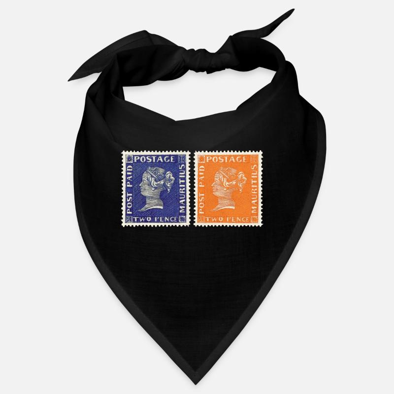 Rote und Blaue Mauritius Bandana